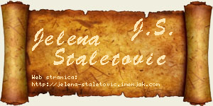 Jelena Staletović vizit kartica